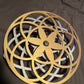 Metallic Lotus Seed Kinetic Sculpture