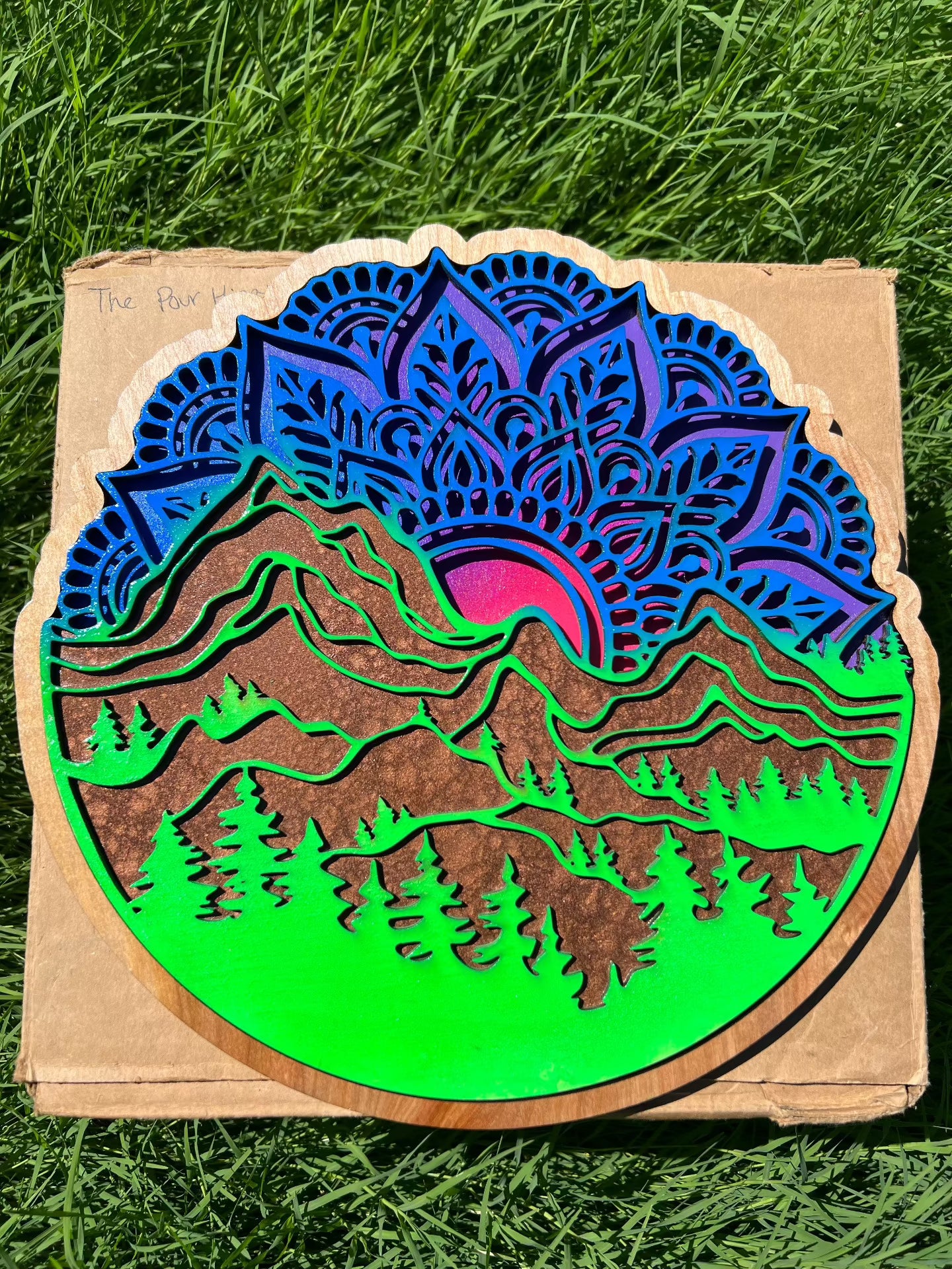 Multilayered Mountainscape Mandala