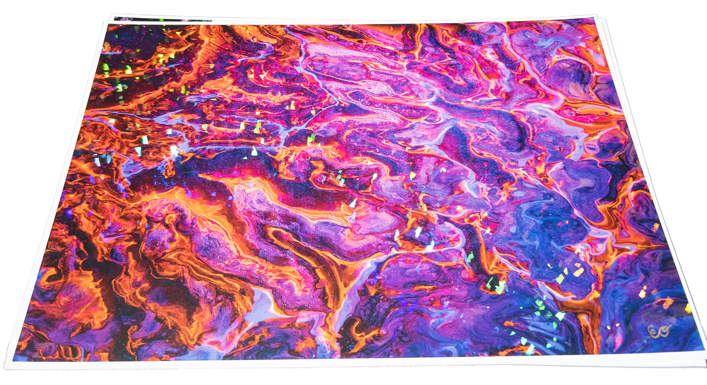 "BIRTH OF A PHOENIX UV" PRINT (HOLO & GLOSS) - Prints - The Pour Hippy