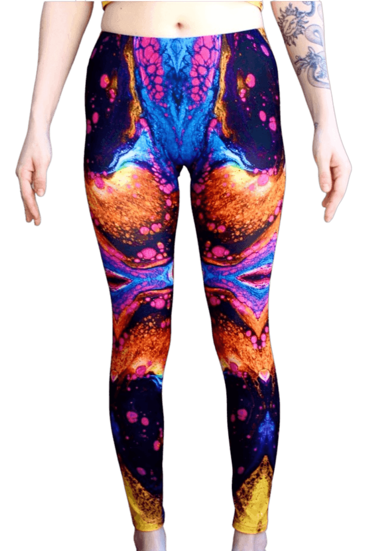 "A Galaxy Of Metal" Leggings - Pour Hippy Drip - The Pour Hippy