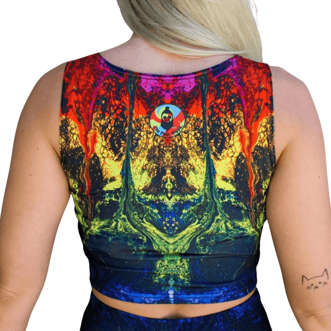 "A Rainbow In The Dark" Crop Top - Pour Hippy Drip - The Pour Hippy