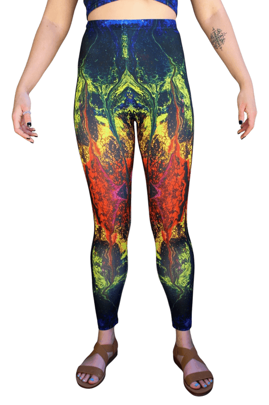 "A Rainbow In The Dark" Leggings - Pour Hippy Drip - The Pour Hippy