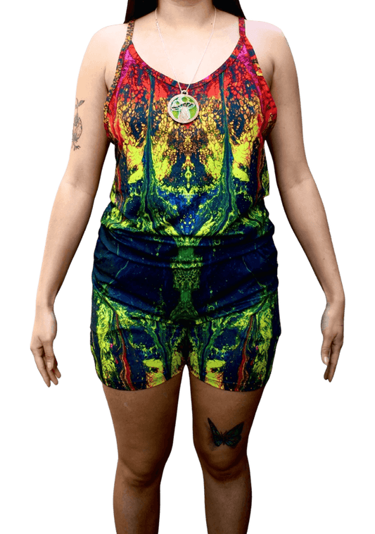 "A Rainbow In The Dark" Romper - Pour Hippy Drip - The Pour Hippy