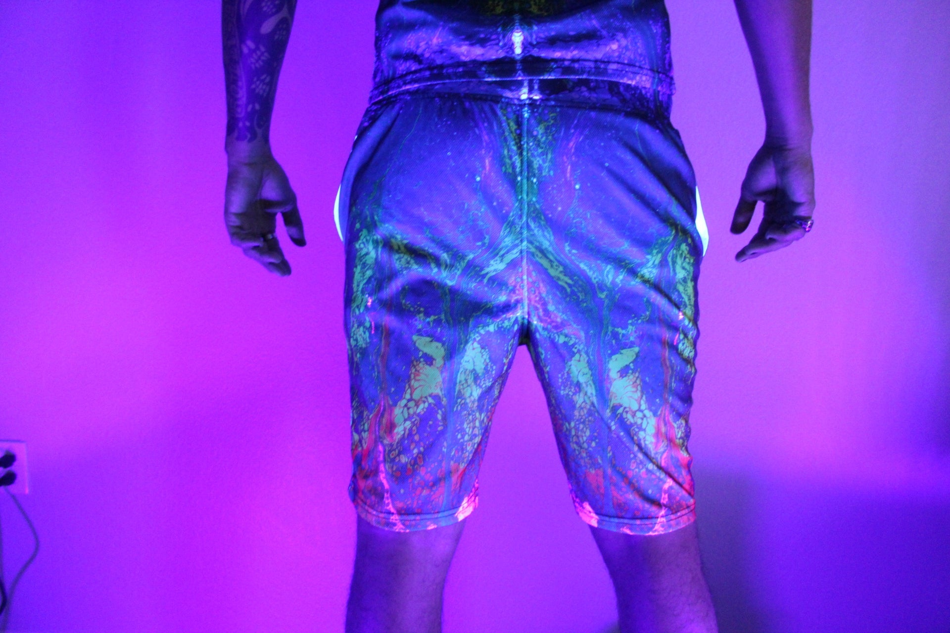 "A Rainbow In The Dark" Shorts - Pour Hippy Drip - The Pour Hippy