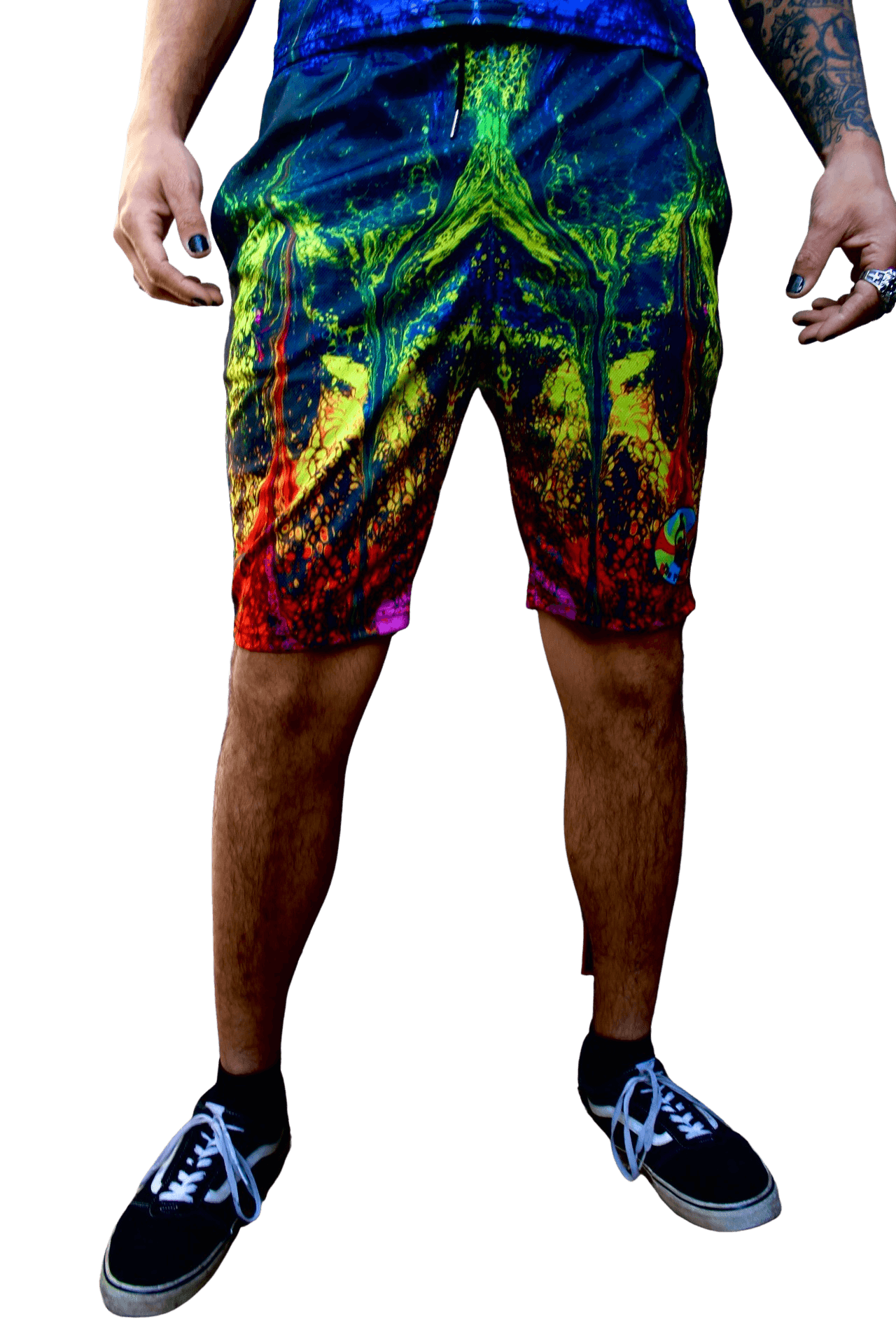 "A Rainbow In The Dark" Shorts - Pour Hippy Drip - The Pour Hippy