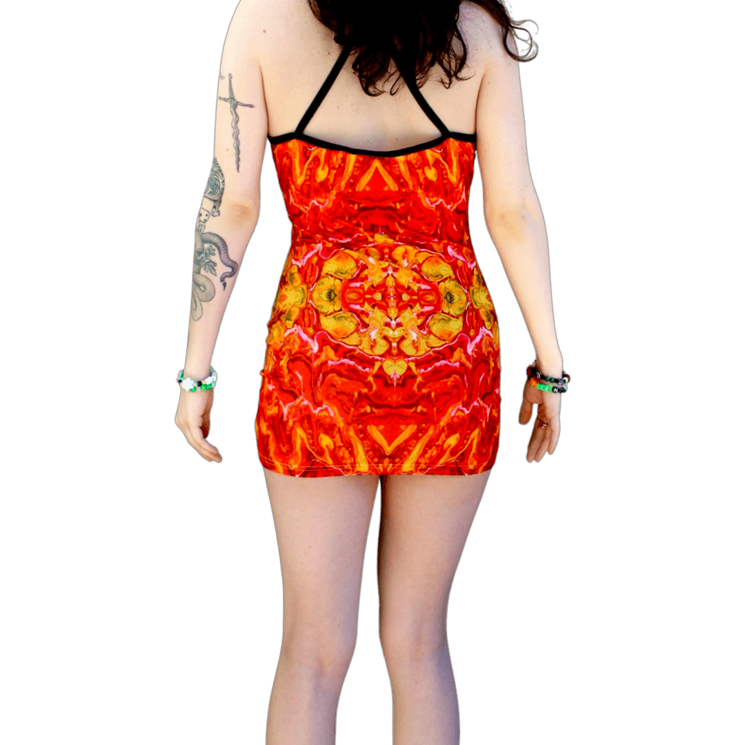 "Birth Of A Phoenix" Bodycon Dress - Pour Hippy Drip - The Pour Hippy