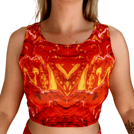 "Birth Of A Phoenix" Crop Top - Pour Hippy Drip - The Pour Hippy