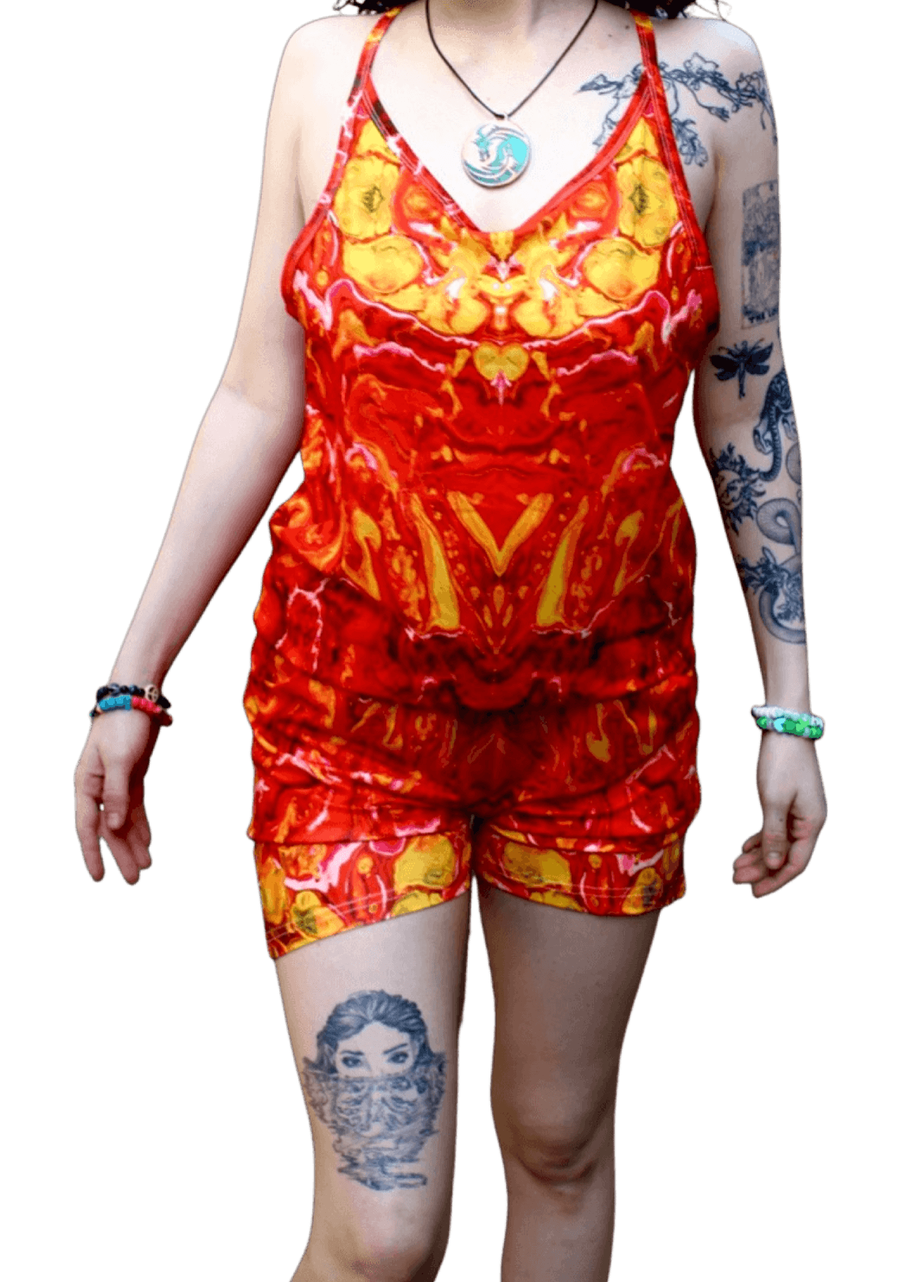 "Birth Of A Phoenix" Romper - Pour Hippy Drip - The Pour Hippy