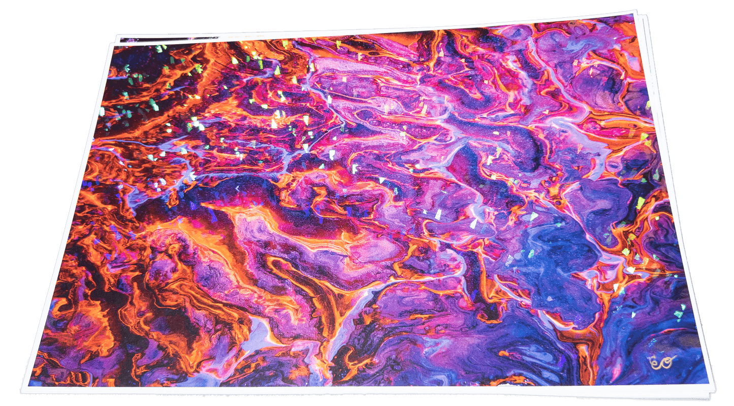 "BIRTH OF A PHOENIX UV" PRINT (HOLO & GLOSS) - Prints - The Pour Hippy