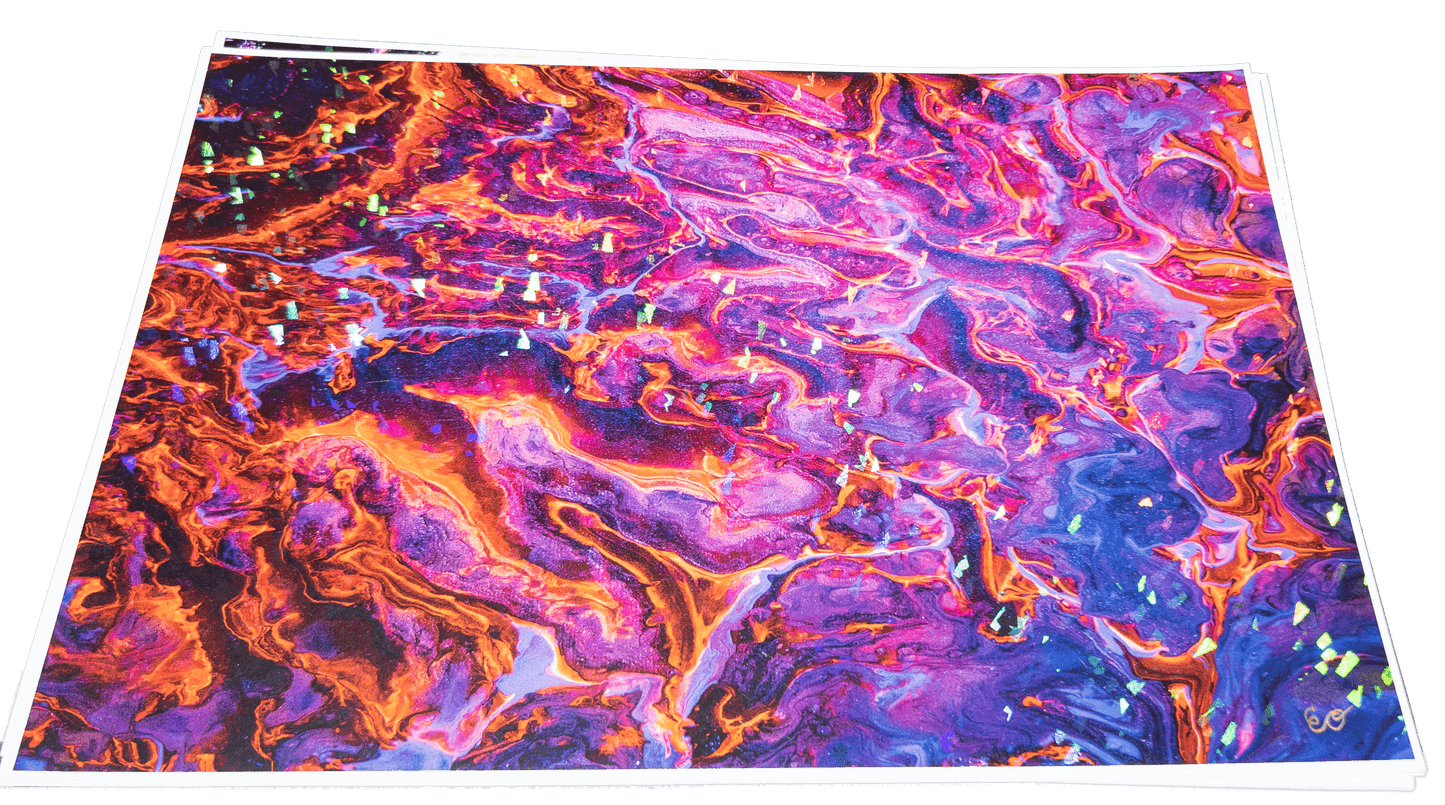 "BIRTH OF A PHOENIX UV" PRINT (HOLO & GLOSS) - Prints - The Pour Hippy