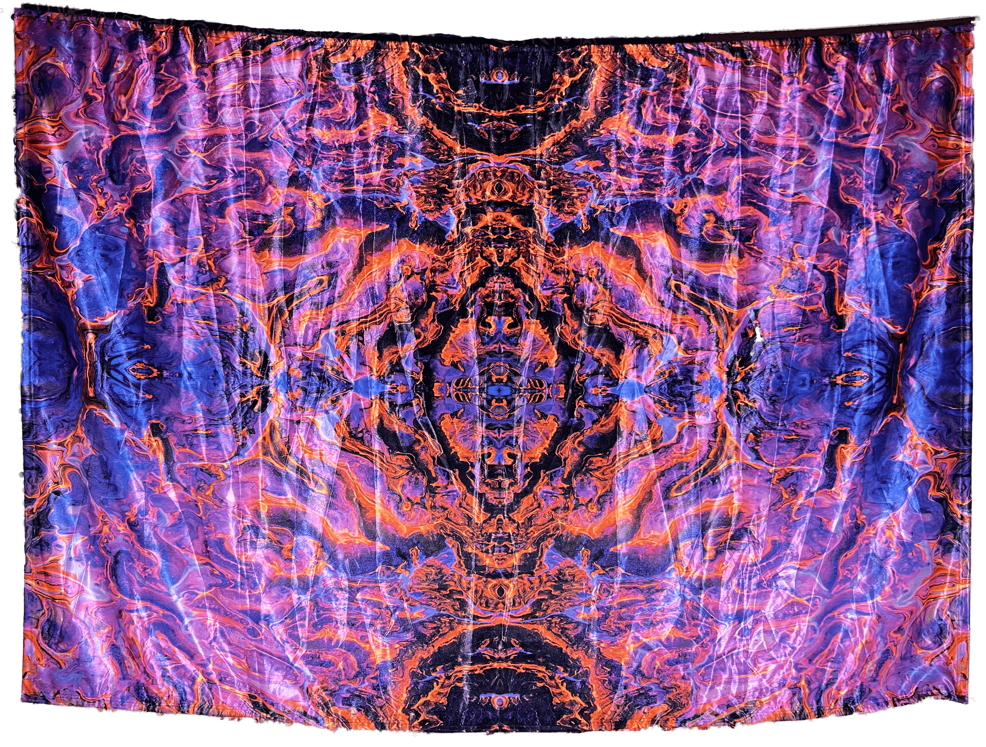 Blacklight Fluorescent Rorschach Tapestry - Tapestries - The Pour Hippy