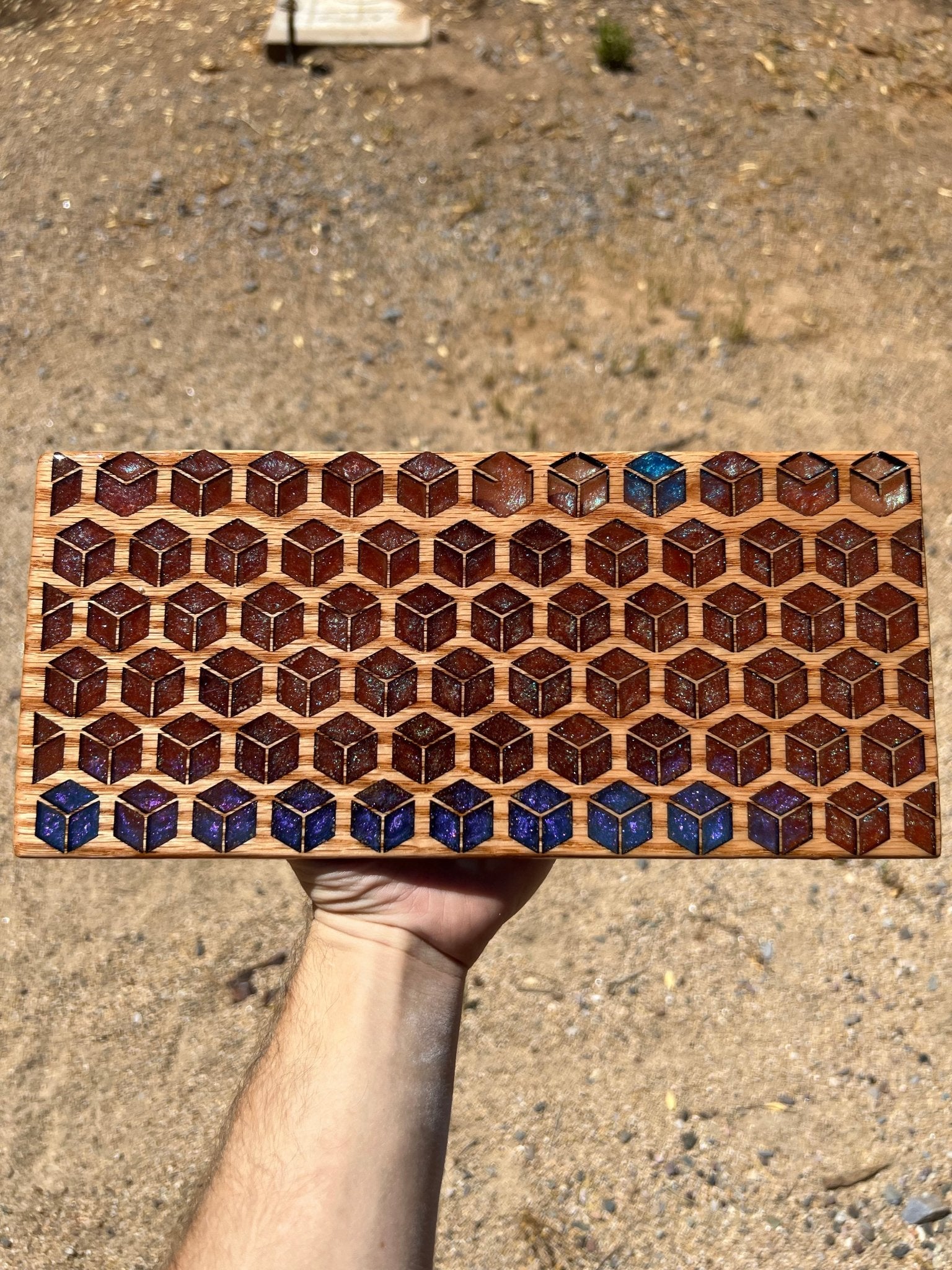 Cedar Charcuterie Boards/Serving Platters - Geometric Wood Art - The Pour Hippy