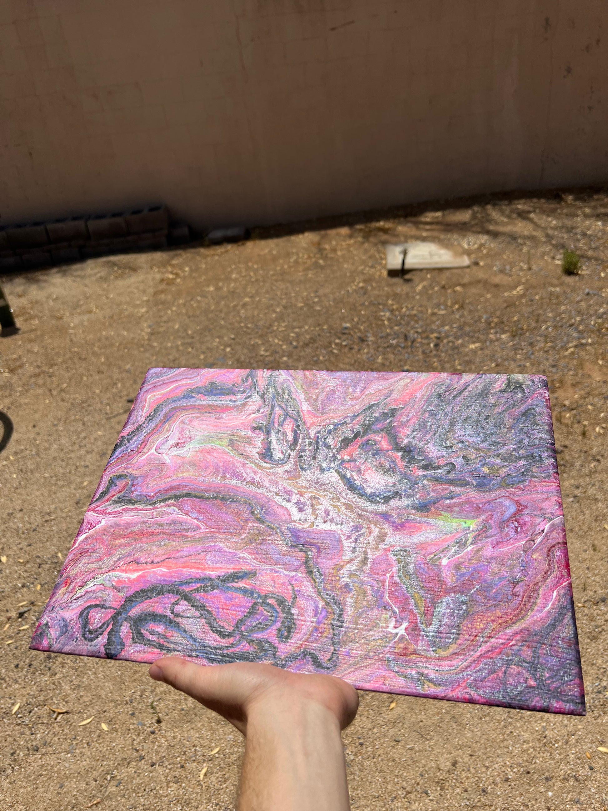 “Fluorescent Chaos" - Original Pour Art - The Pour Hippy