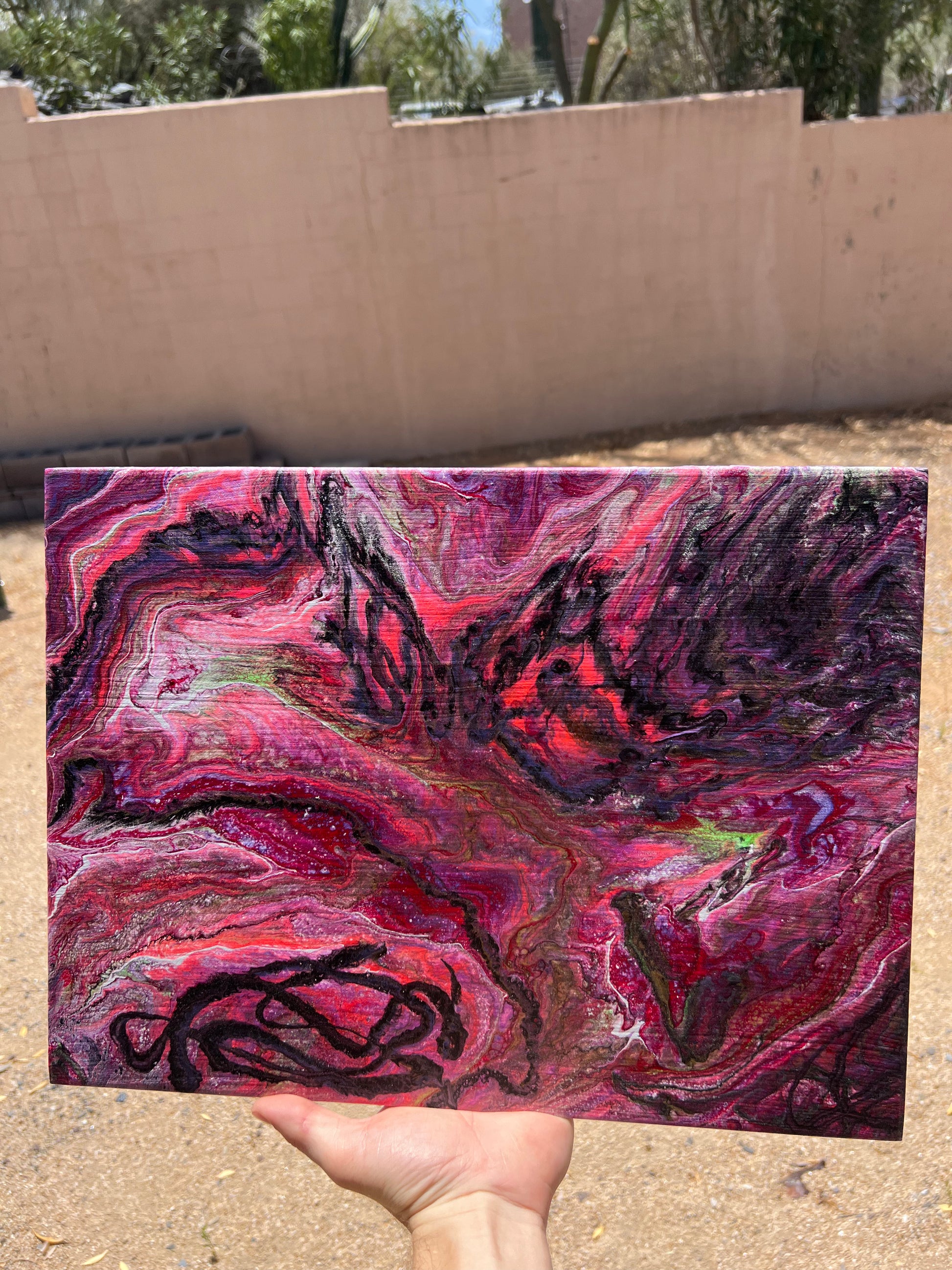 “Fluorescent Chaos" - Original Pour Art - The Pour Hippy