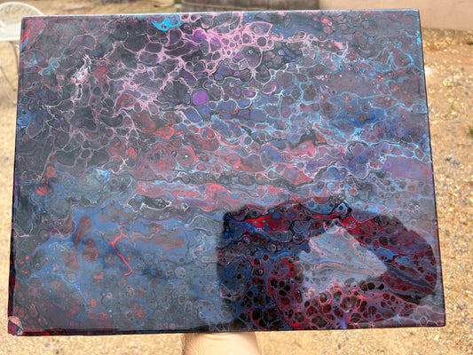 "SUPERNOVA REMNANT" - Original Pour Art - The Pour Hippy