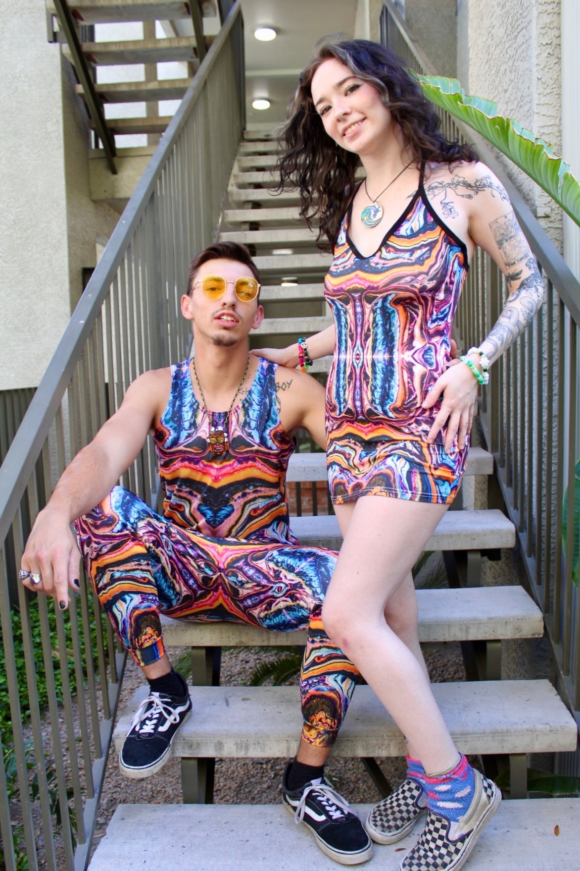 "Interdimensional Genesis" Bodycon Dress - Pour Hippy Drip - The Pour Hippy