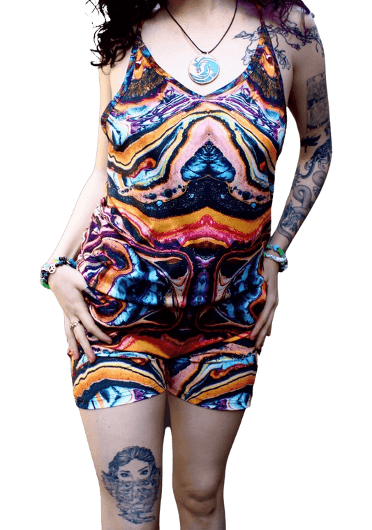 "Interdimensional Genesis" Romper - Pour Hippy Drip - The Pour Hippy