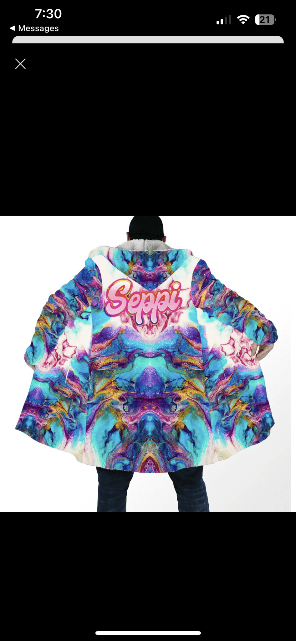 Preorder Custom Cloak - Pour Hippy Drip - The Pour Hippy