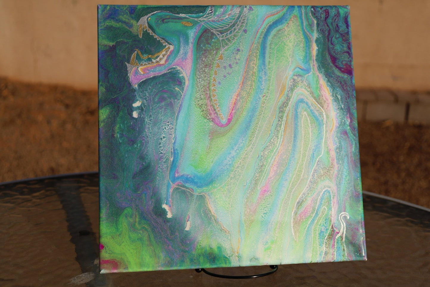 "Water Dragon" - Original Pour Art - The Pour Hippy